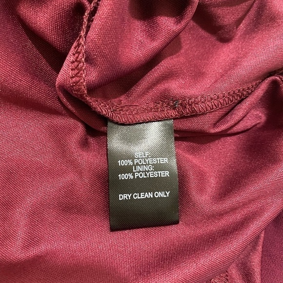 LULU’S Air of Romance Maxi Dress Burgundy Size Medium Chiffon NWT - Picture 13 of 15